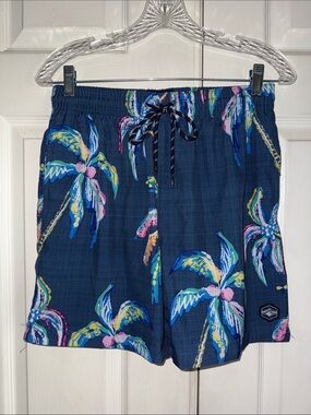 Spicy Tuna Tropical Print Swim Trunks
